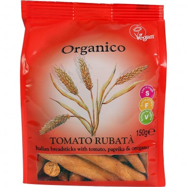 Organico Italian Breadsticks with Tomato, Paprika & Oregano 150g